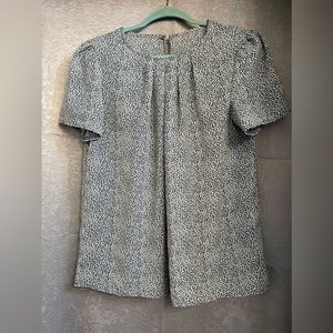 Light blue and white, size M blouse